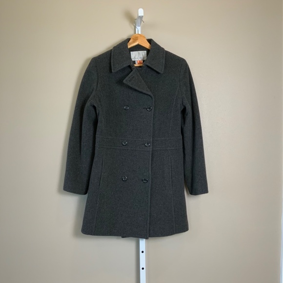 Nine West Wool Button Front Overcoat Coat - Picture 2 of 16